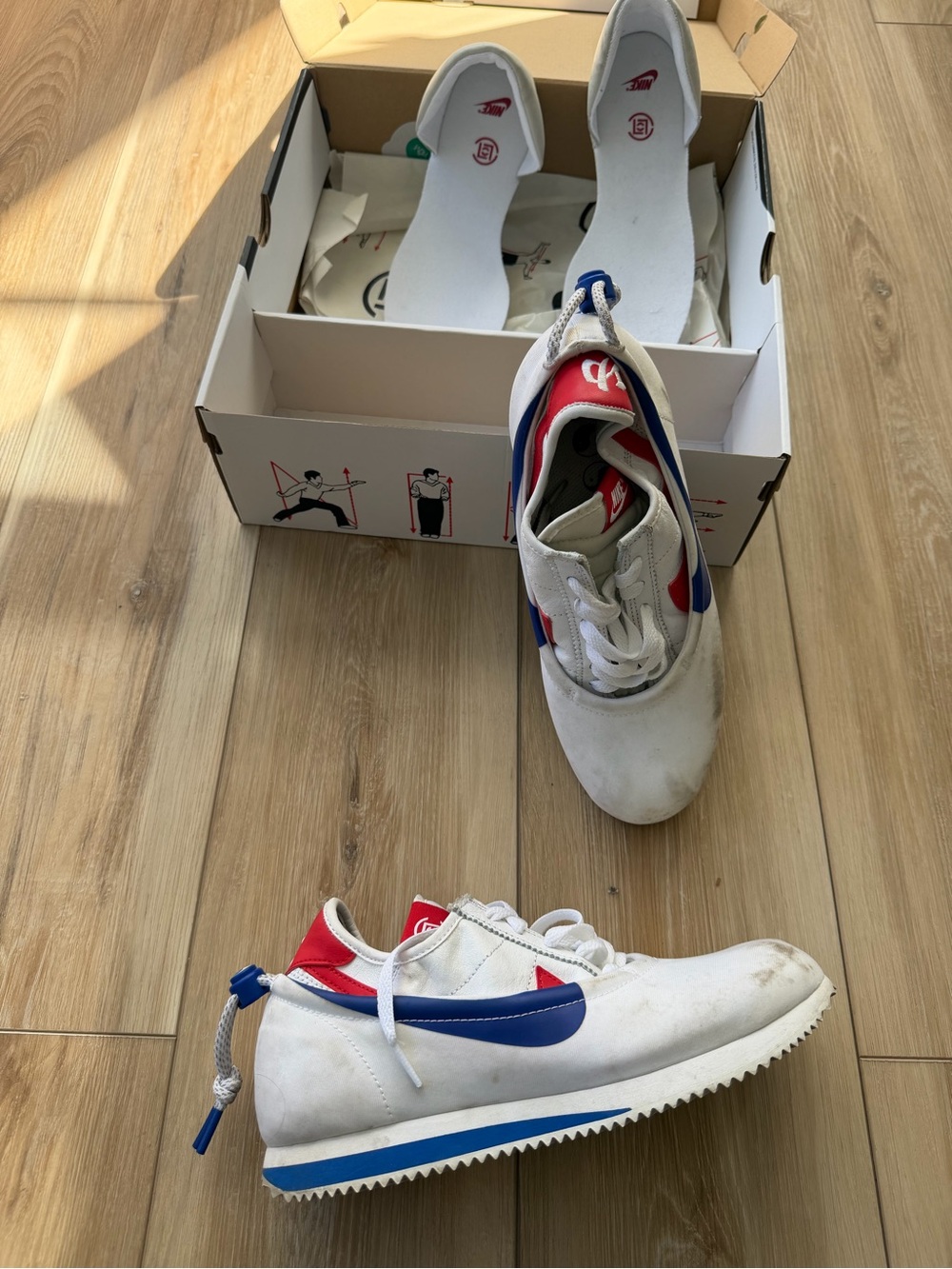 Nike Men’s CLOT × Nike Cortez 'Forrest Gump' Sneakers